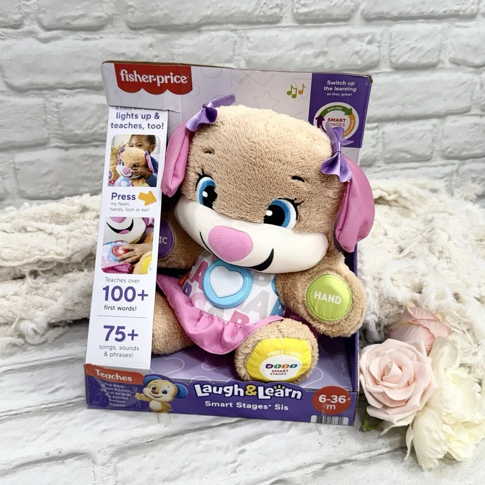 Fisher-Price Laugh & Learn Smart Stages Sis Plush Musical Learning Toy NEW